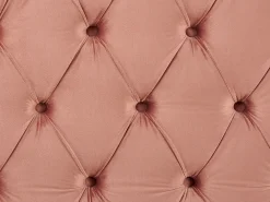 Letto Velluto AYETTE 160 x 200 cm Rosa