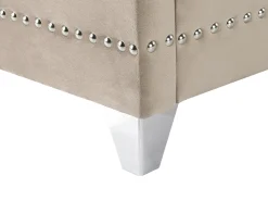 Letto Velluto AYETTE 180 x 200 cm Tortora