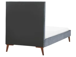 Letto Velluto BAYONNE 90 x 200 cm Grigio