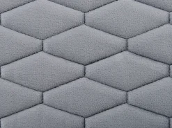 Letto Velluto BAYONNE 180 x 200 cm Grigio chiaro