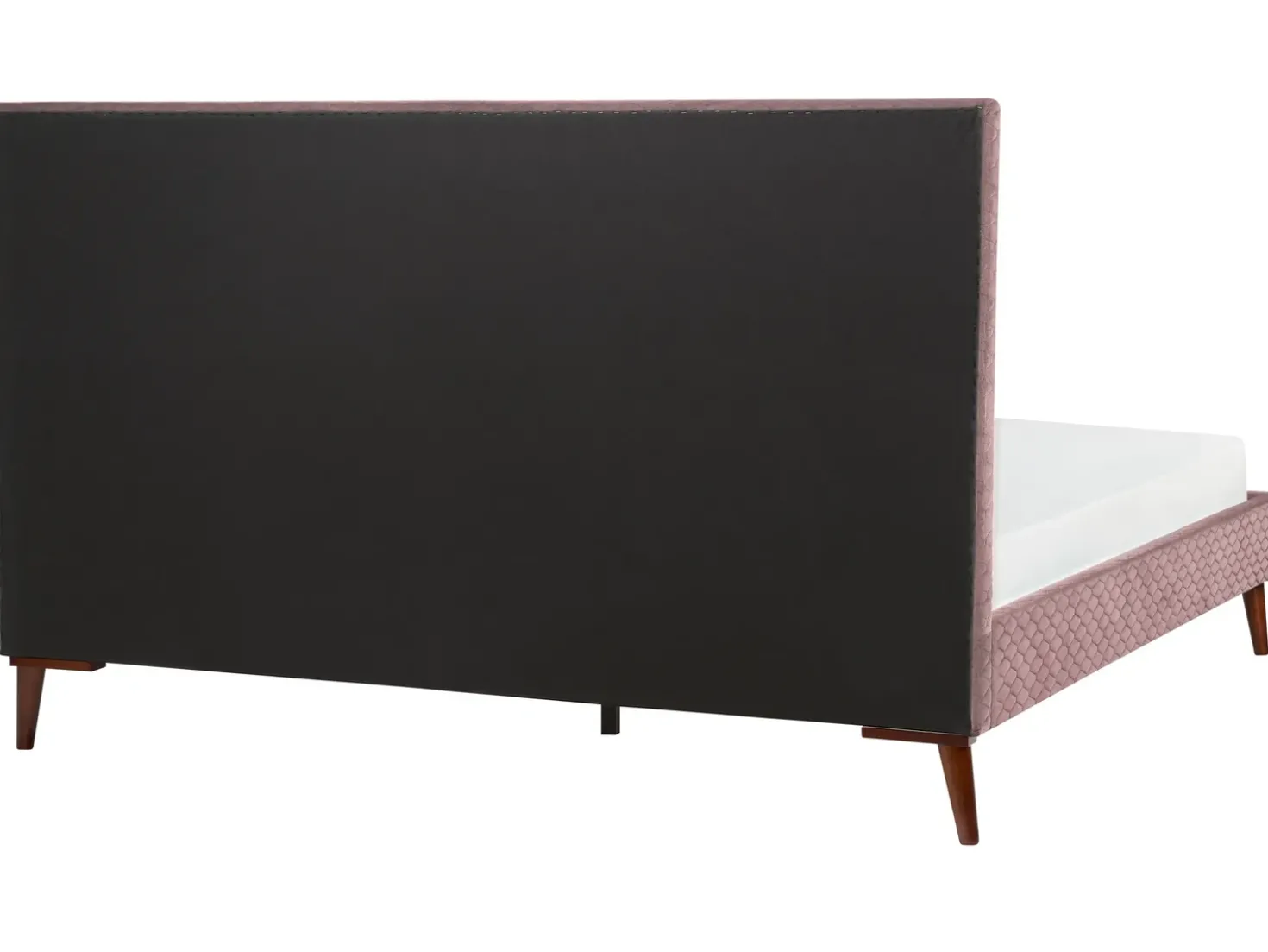 Letto Velluto BAYONNE 180 x 200 cm Rosa