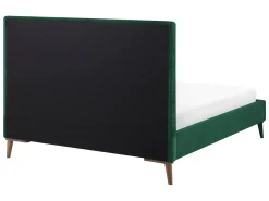 Letto Velluto BAYONNE 140 x 200 cm Verde scuro