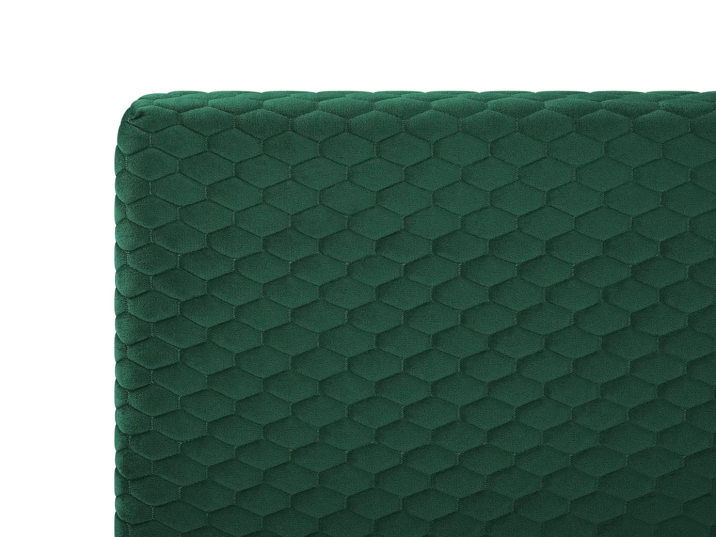 Letto Velluto BAYONNE 140 x 200 cm Verde scuro