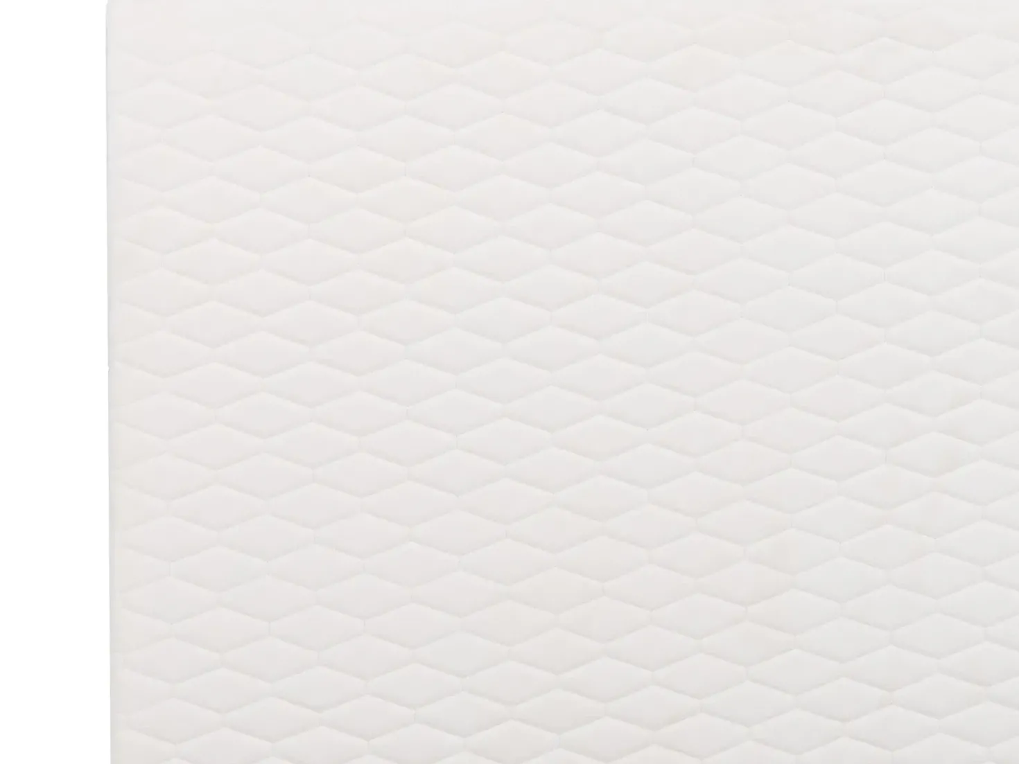 Letto Velluto BAYONNE 180 x 200 cm Bianco sporco