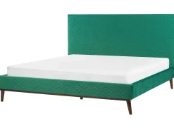 Letto Velluto BAYONNE 180 x 200 cm Verde