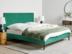 Letto Velluto BAYONNE 180 x 200 cm Verde