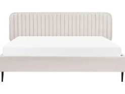 Letto Velluto BRIN 180 x 200 cm Beige