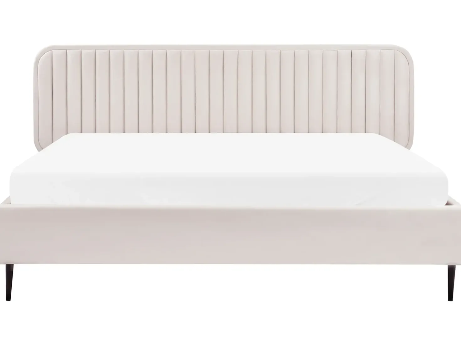 Letto Velluto BRIN 180 x 200 cm Beige