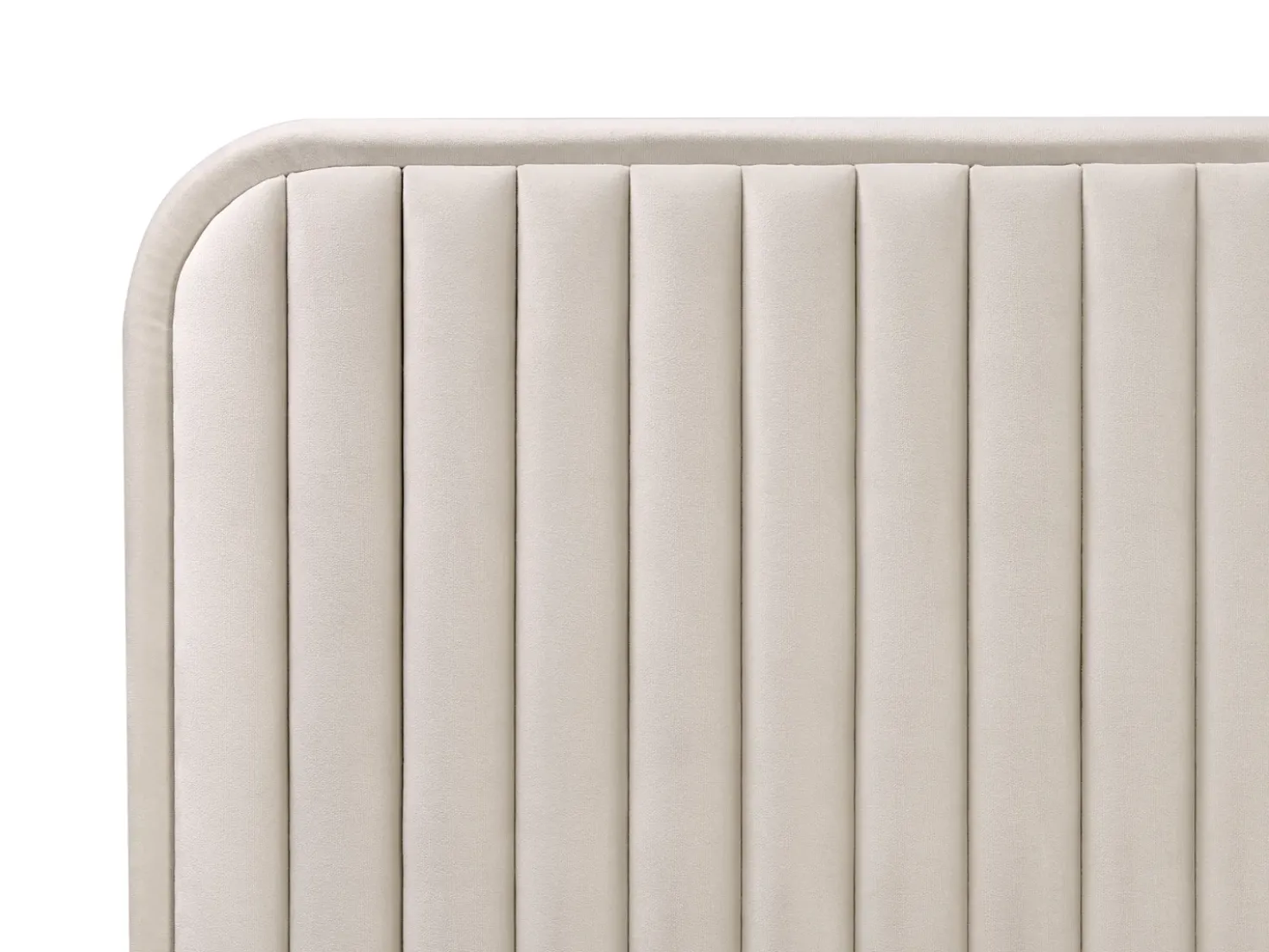 Letto Velluto BRIN 180 x 200 cm Beige
