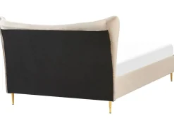 Letto Velluto CHALEIX 140 x 200 cm Tortora