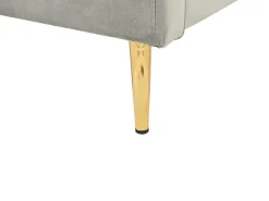 Letto Velluto CHALEIX 180 x 200 cm Grigio chiaro