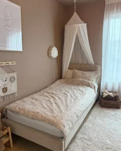 Letto Velluto CORSAINT 90 x 200 cm Beige