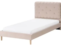 Letto Velluto CORSAINT 90 x 200 cm Beige