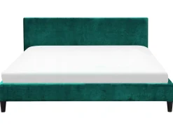 Letto Velluto FITOU 180 x 200 cm Verde scuro