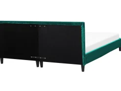 Letto Velluto FITOU 180 x 200 cm Verde scuro