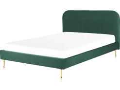 Letto Velluto FLAYAT 160 x 200 cm Verde smeraldo