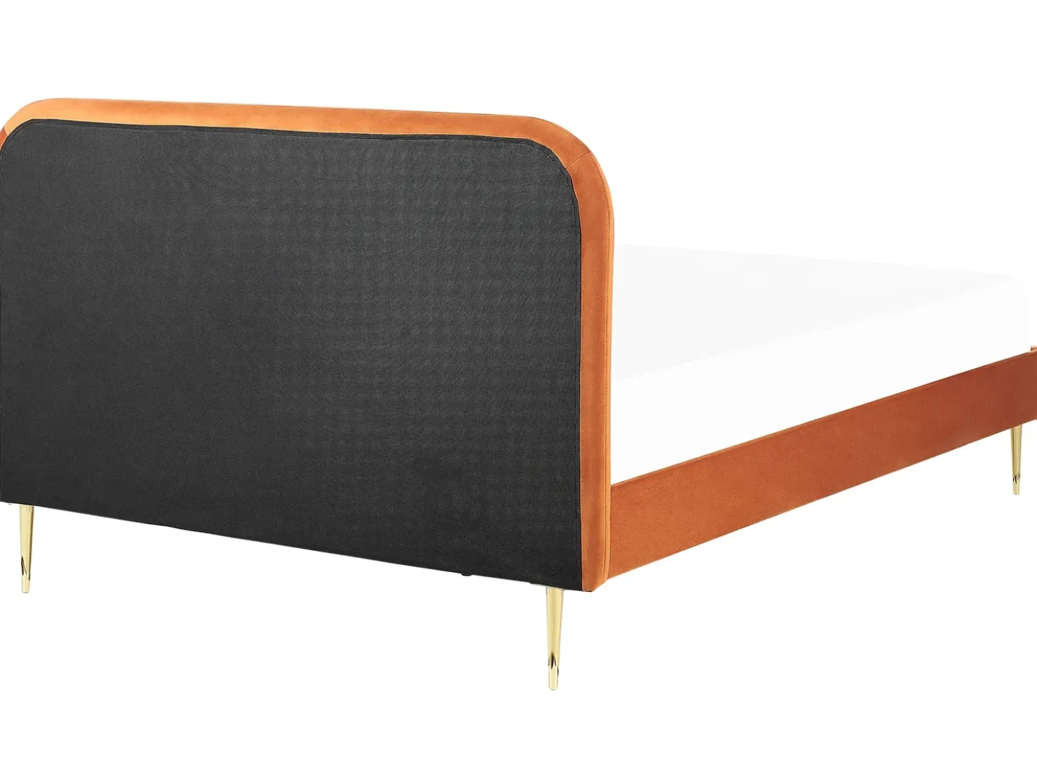Letto Velluto FLAYAT 160 x 200 cm Arancione