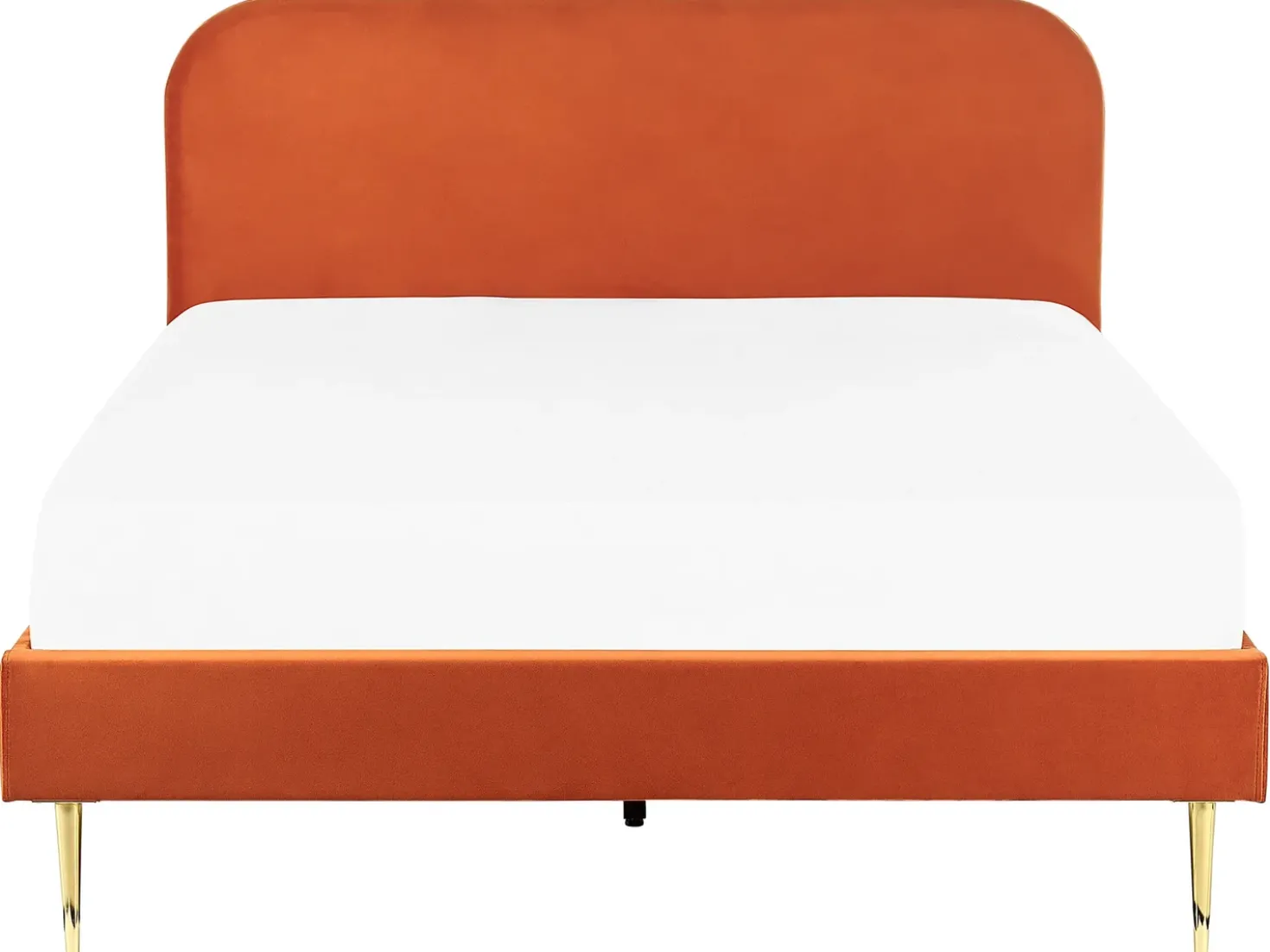 Letto Velluto FLAYAT 160 x 200 cm Arancione