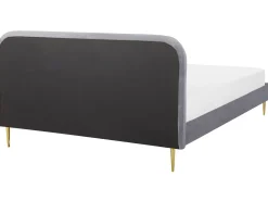 Letto Velluto FLAYAT 180 x 200 cm Grigio