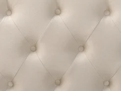 Letto Velluto FORBACH 180 x 200 cm Beige