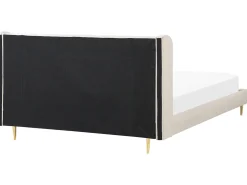 Letto Velluto FORBACH 180 x 200 cm Beige
