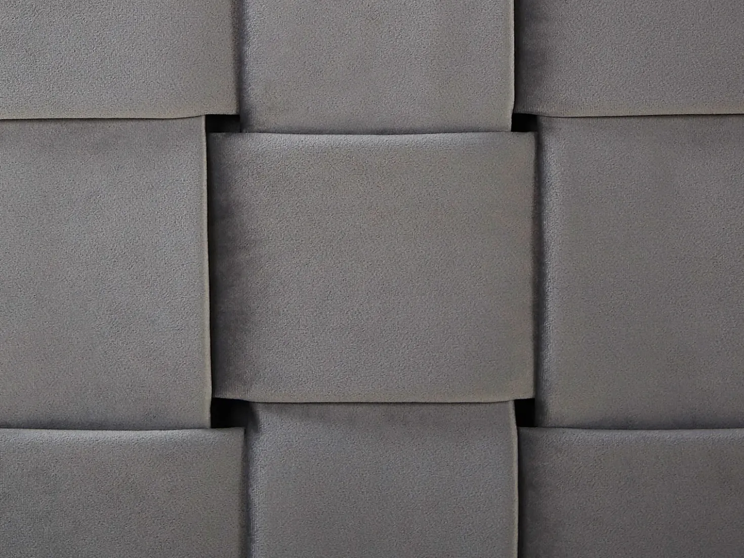 Letto Velluto LIMOUX 180 x 200 cm Grigio
