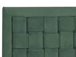 Letto Velluto LIMOUX 180 x 200 cm Verde scuro
