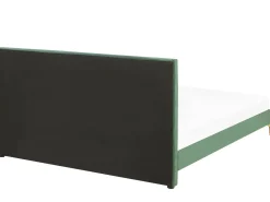 Letto Velluto LIMOUX 180 x 200 cm Verde scuro