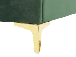 Letto Velluto LIMOUX 180 x 200 cm Verde scuro