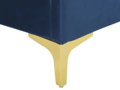 Letto Velluto LIMOUX 180 x 200 cm Blu marino