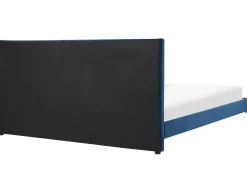 Letto Velluto LIMOUX 180 x 200 cm Blu marino