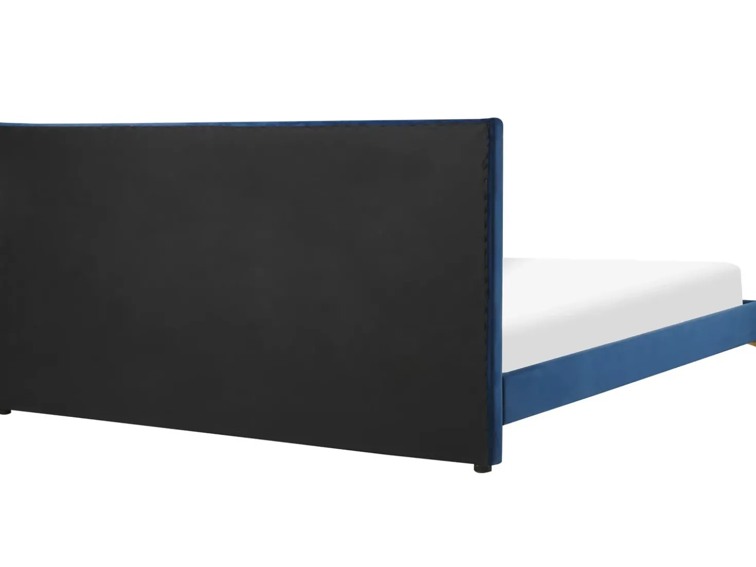 Letto Velluto LIMOUX 180 x 200 cm Blu marino