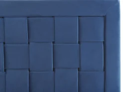 Letto Velluto LIMOUX 180 x 200 cm Blu marino