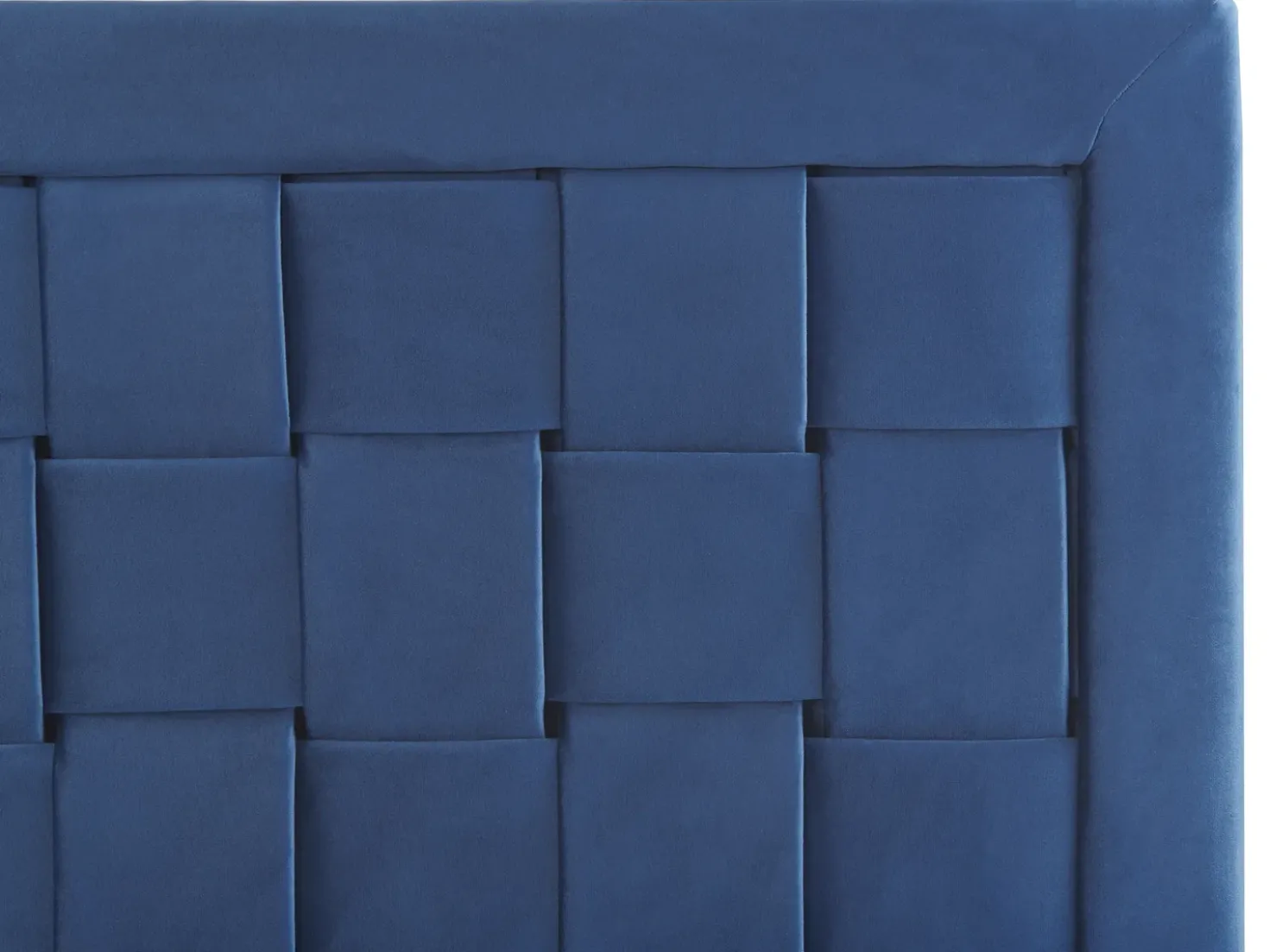 Letto Velluto LIMOUX 180 x 200 cm Blu marino
