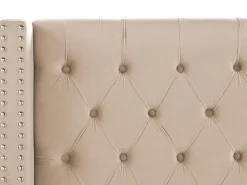 Letto Velluto LUBBON 180 x 200 cm Beige