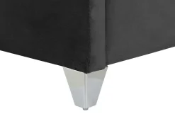 Letto Velluto LUBBON 160 x 200 cm Nero