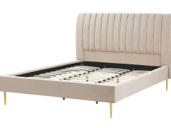 Letto Velluto MARVILLE 180 x 200 cm Beige sabbia