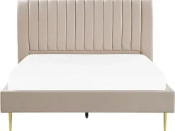 Letto Velluto MARVILLE 180 x 200 cm Beige sabbia