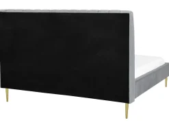 Letto Velluto MARVILLE 180 x 200 cm Grigio