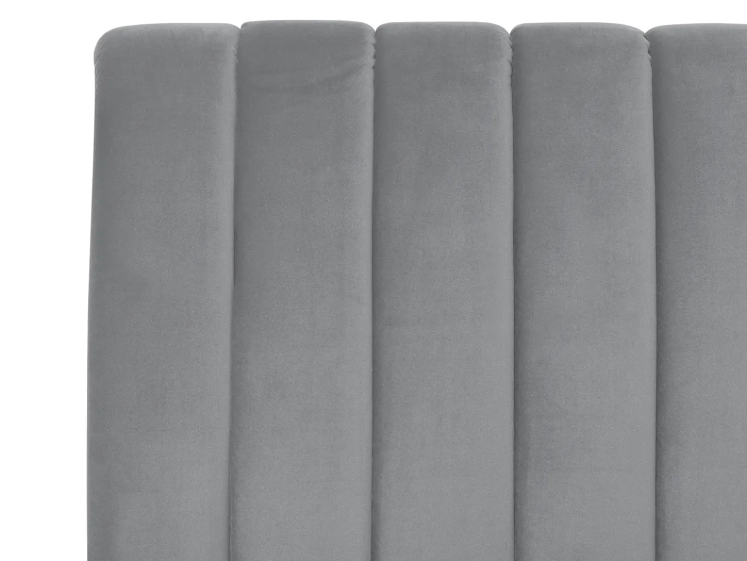 Letto Velluto MARVILLE 180 x 200 cm Grigio