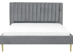Letto Velluto MARVILLE 180 x 200 cm Grigio
