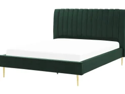 Letto Velluto MARVILLE 180 x 200 cm Verde smeraldo