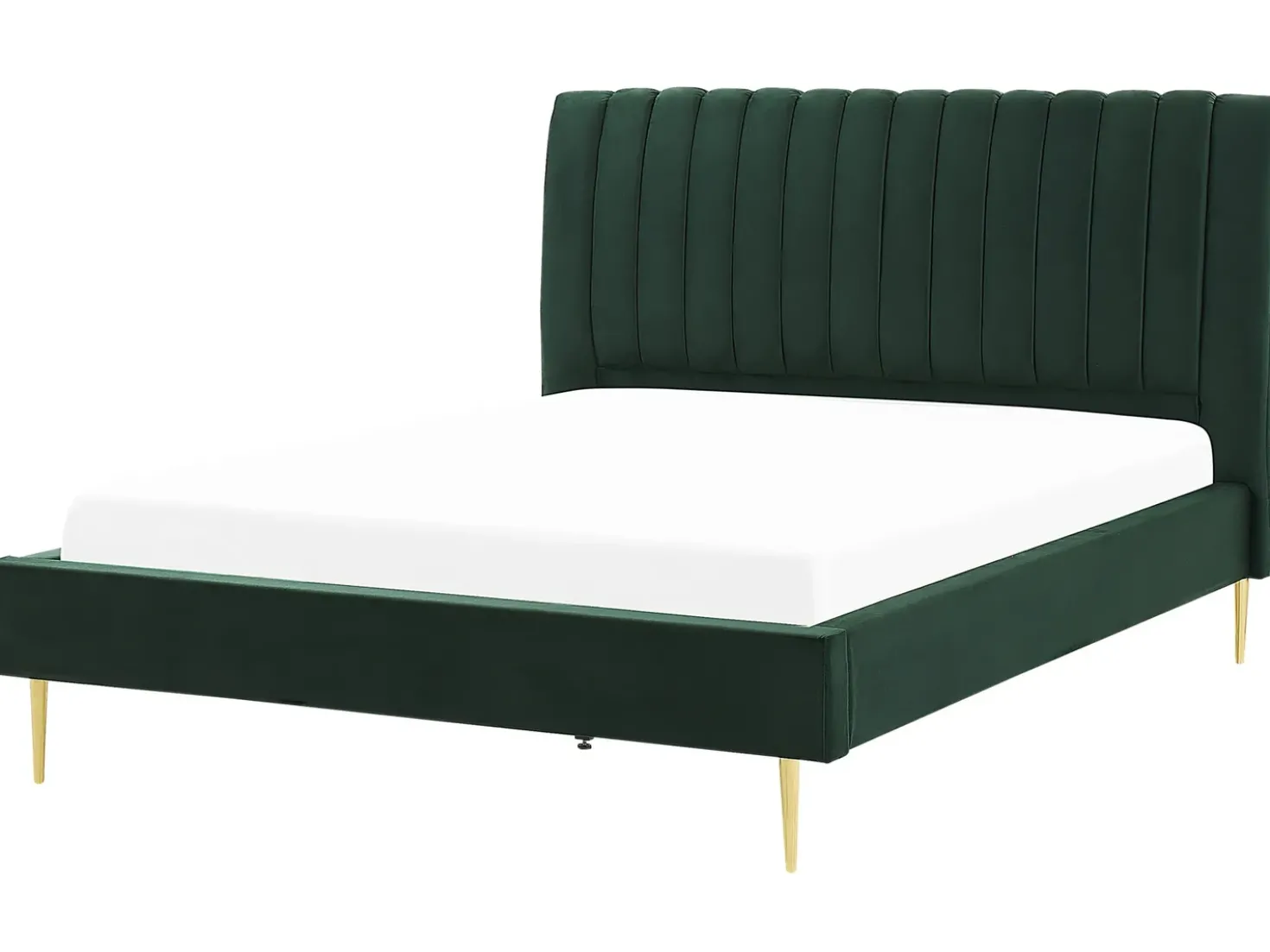 Letto Velluto MARVILLE 180 x 200 cm Verde smeraldo