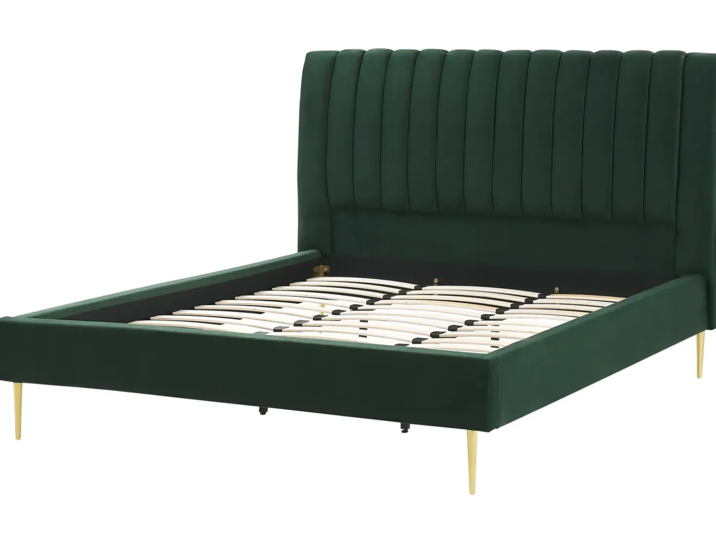 Letto Velluto MARVILLE 180 x 200 cm Verde smeraldo