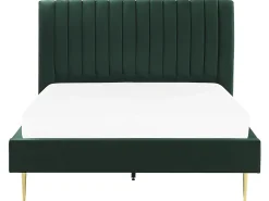 Letto Velluto MARVILLE 140 x 200 cm Verde smeraldo