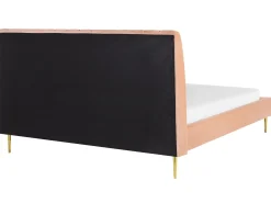 Letto Velluto MARVILLE 180 x 200 cm Rosa pesca