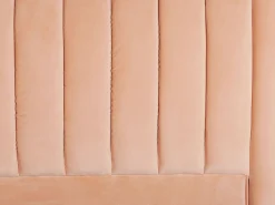 Letto Velluto MARVILLE 180 x 200 cm Rosa pesca