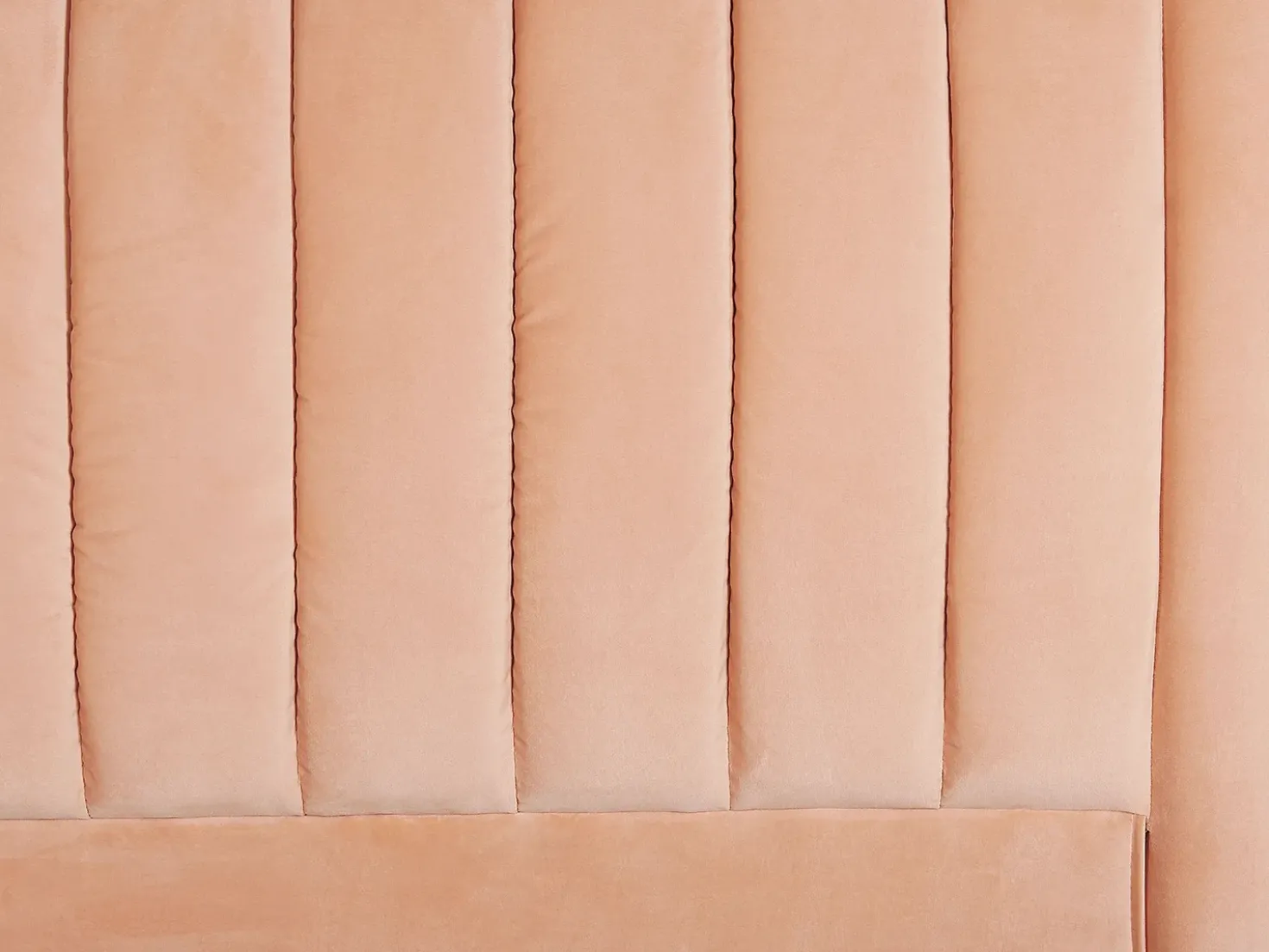 Letto Velluto MARVILLE 180 x 200 cm Rosa pesca