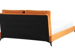 Letto Velluto MELLE 160 x 200 cm Arancione
