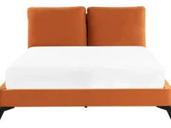 Letto Velluto MELLE 160 x 200 cm Arancione
